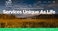 Desktop Screenshot of kykerfuneralhomes.com