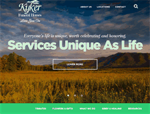 Tablet Screenshot of kykerfuneralhomes.com